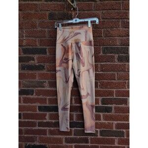 Beyond Yoga Women's Leggings Size Small Space Dye Orange Marbling  PY3243